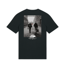 Load image into Gallery viewer, Black Printed T-shirt Back
