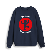 Load image into Gallery viewer, French Navy Printed Sweater Front