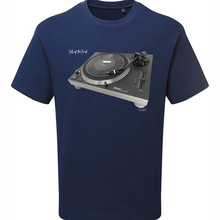 Load image into Gallery viewer, Navy Printed T-shirt Front