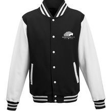 Load image into Gallery viewer, Jet Black/White Jacket Front