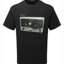 Load image into Gallery viewer, Black Printed T-shirt Front