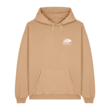 Load image into Gallery viewer, Garment Dyed Latte Printed Hoody Front