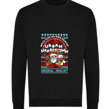 Load image into Gallery viewer, Deep Black Printed Sweater Front