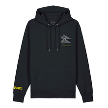 Load image into Gallery viewer, Micky Finn x SUB50Hz Bitin' Back Organic Black Hoodie-Dancefloor Emporium