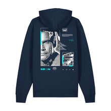 Load image into Gallery viewer, Micky Finn x SUB50Hz Bitin' Back Organic Navy Hoodie-Dancefloor Emporium