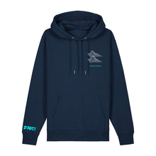 Load image into Gallery viewer, Micky Finn x SUB50Hz Bitin' Back Organic Navy Hoodie-Dancefloor Emporium