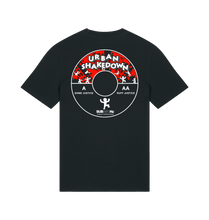 Load image into Gallery viewer, Black Printed T-shirt Back