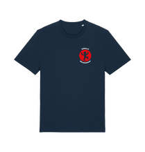 Load image into Gallery viewer, French Navy Printed T-shirt Front