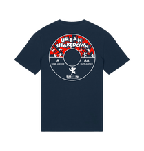 Load image into Gallery viewer, French Navy Printed T-shirt Back