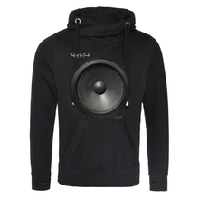 Load image into Gallery viewer, Jet Black Printed Hoody Front