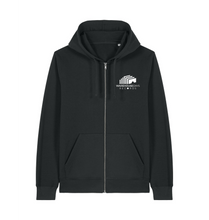 Load image into Gallery viewer, Black Printed Hoody Front