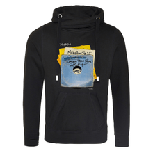 Load image into Gallery viewer, Jet Black Printed Hoody Front