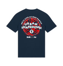 Load image into Gallery viewer, French Navy Printed T-shirt Back
