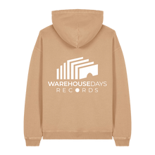 Load image into Gallery viewer, Garment Dyed Latte Printed Hoody Back
