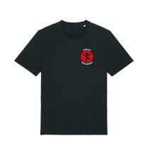 Load image into Gallery viewer, Black Printed T-shirt Front

