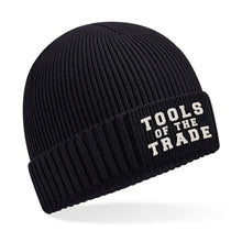 Load image into Gallery viewer, Black Beanie Front
