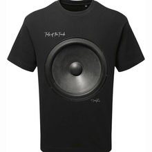 Load image into Gallery viewer, Black Printed T-shirt Front
